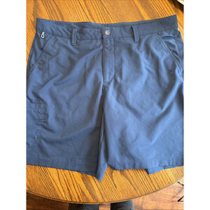COLUMBIA PFG Men's Shorts Omni-Shade Fishing Water Resistant Navy Blue Size 38
